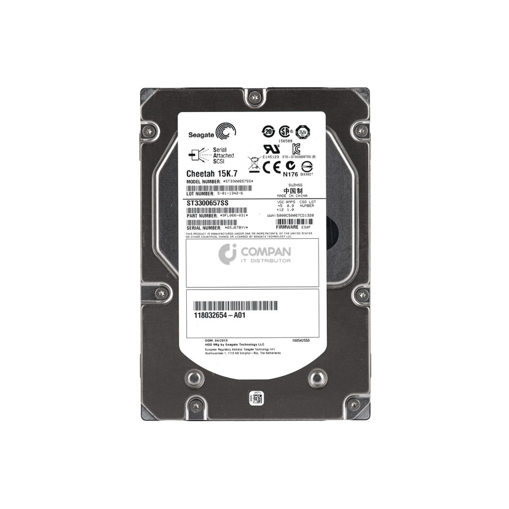 118032654-A01 EMC HDD 300GB 15K SAS 6G 3.5" LFF
